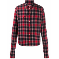 Dsquared2 Camisa xadrez com abotoamento - Vermelho