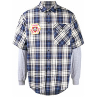 Dsquared2 Camisa xadrez com mangas longas - Azul