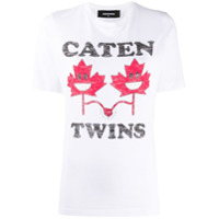 Dsquared2 Camiseta com estampa Caten Twins - Branco