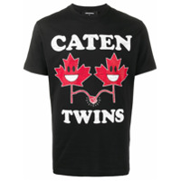 Dsquared2 Camiseta com estampa Caten Twins - Preto