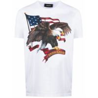 Dsquared2 Camiseta com estampa de águia American - Branco