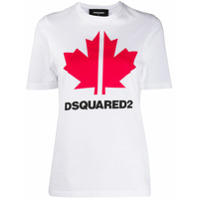 Dsquared2 Camiseta com estampa de folha - Branco