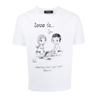 Dsquared2 Camiseta com estampa de ilustração - Branco