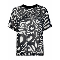 Dsquared2 Camiseta com estampa de logo corrido - Preto