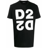 Dsquared2 Camiseta com estampa de logo D2 - Preto
