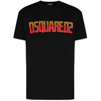 Dsquared2 Camiseta com estampa de logo degradê - Preto