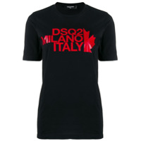 Dsquared2 Camiseta com estampa de logo - Preto