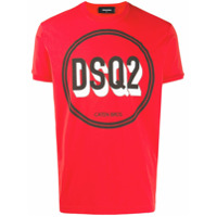 Dsquared2 Camiseta com estampa de logo - Vermelho