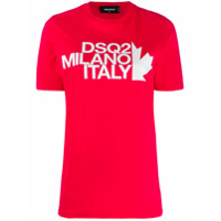Dsquared2 Camiseta com estampa de logo - Vermelho
