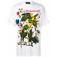 Dsquared2 Camiseta com estampa de pássaros - Branco