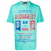 Dsquared2 Camiseta com estampa de slogan - Azul