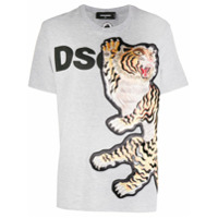 Dsquared2 Camiseta com estampa de tigre - Cinza