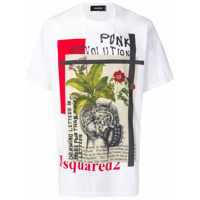 Dsquared2 Camiseta com estampa Punk Revolution - Branco