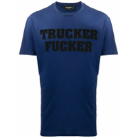 Dsquared2 Camiseta com estampa Trucker Fucker - Azul