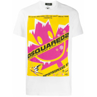 Dsquared2 Camiseta gola careca com logo - Branco