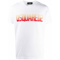 Dsquared2 Camiseta mangas curtas com estampa de logo - Branco