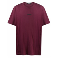 Dsquared2 Camiseta oversized com estampa de logo - Vermelho