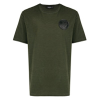 Dsquared2 Camiseta verde com patch de logo Brothers no busto