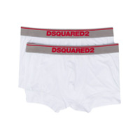 Dsquared2 Conjunto 2 cuecas boxers com logo - Branco