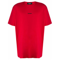 Dsquared2 cotton red t-shirt with logo print - Vermelho