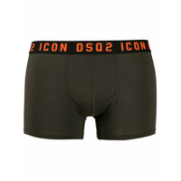 Dsquared2 Cueca boxer com logo no cós Icon - Marrom