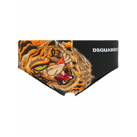 Dsquared2 Cueca com estampa de tigre - Preto