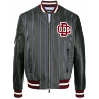 Dsquared2 Jaqueta bomber com listras - Cinza