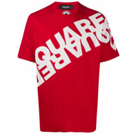 Dsquared2 logo graphic cotton t-shirt - Vermelho