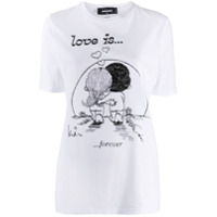 Dsquared2 Love is Forever graphic-print T-shirt - Branco