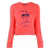 Dsquared2 Love Is print sweatshirt - Vermelho