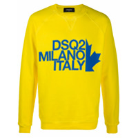 Dsquared2 Moletom com estampa de logo - Amarelo