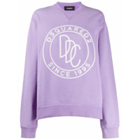 Dsquared2 Moletom com estampa de logo - Roxo