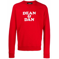 Dsquared2 Moletom com estampa Dean & Dan - Vermelho