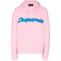 Dsquared2 Moletom Italic de algodão com estampa de logo - Rosa