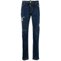 Dsquared2 ripped-detail slim-fit jeans - Azul