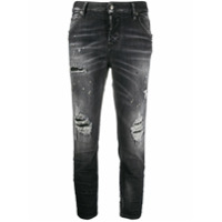 Dsquared2 ripped detailing cropped jeans - Preto