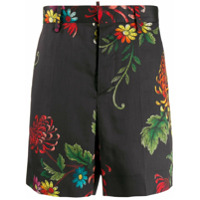 Dsquared2 Short de alfaiataria com estampa floral - Preto