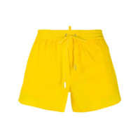 Dsquared2 Short de natação com estampa de logo - Amarelo