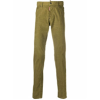 Dsquared2 straight-fit corduroy trousers - Verde