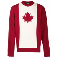 Dsquared2 Suéter com bandeira do Canadá - Vermelho