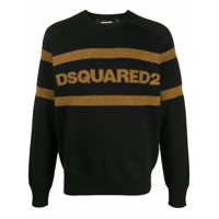 Dsquared2 Suéter com padronagem de logo - Preto