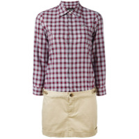 Dsquared2 Vestido com camisa e saia - Vermelho
