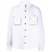 DUOltd Camisa com abotoamento e detalhe de tachas - Branco