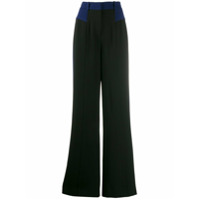 DVF Diane von Furstenberg Calça pantalona de crepe - Preto