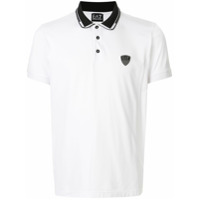 Ea7 Emporio Armani Camisa polo color block com logo traseiro - Branco