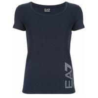 Ea7 Emporio Armani Camiseta decote em U - Azul