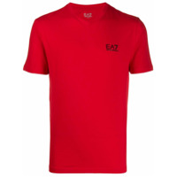 Ea7 Emporio Armani Camiseta slim com estampa de logo - Vermelho