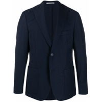 Eleventy Blazer com abotoamento simples de lã - Azul