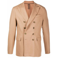 Eleventy Blazer slim com abotoamento duplo - Marrom