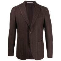 Eleventy button up stripe pattern jacket - Vermelho